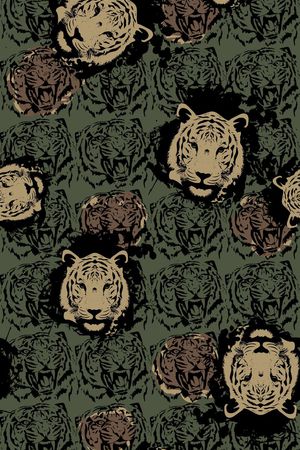 男装  虎印花华亿平台图片