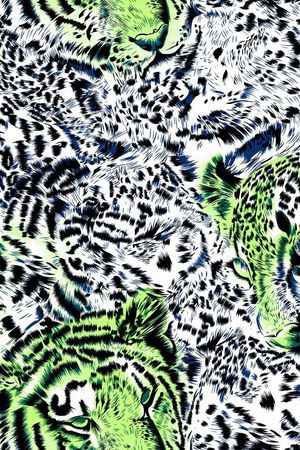 豹纹印花华亿平台图片