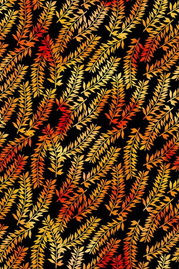 373934-休闲风彩色渐变树叶男装衬衫华亿平台