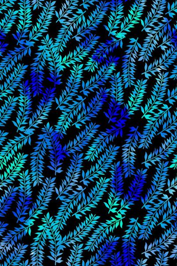 373935-休闲风彩色渐变树叶男装衬衫华亿平台