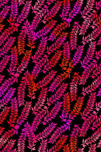 373936-休闲风彩色渐变树叶男装衬衫华亿平台