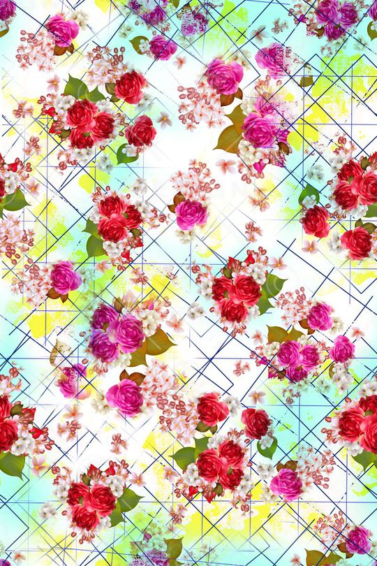 清新印花华亿平台图片