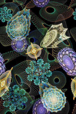 数码抽象印花华亿平台图片