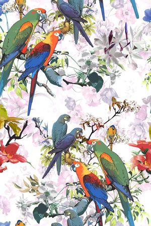 热带 色彩印花华亿平台图片