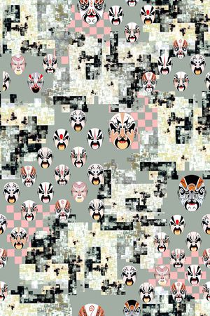 中国风印花华亿平台图片