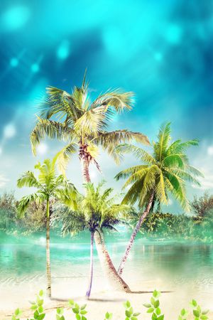 热带风印花华亿平台图片