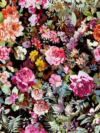 数码 水彩印花华亿平台图片