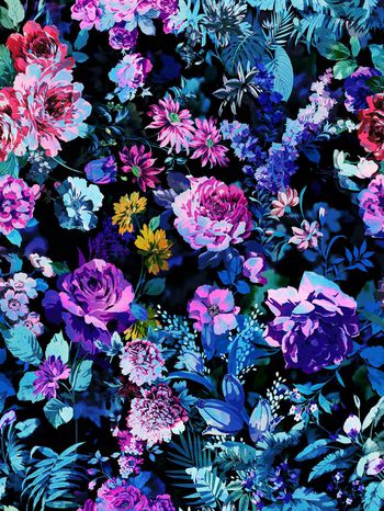 374178-水彩 数码印花