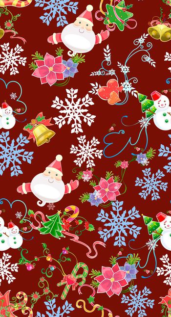 374221-卡通圣诞节圣诞老人雪人糖果铃铛儿童