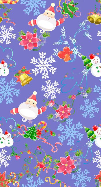 374222-卡通圣诞节圣诞老人雪人糖果铃铛儿童