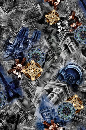 欧式建筑印花华亿平台图片