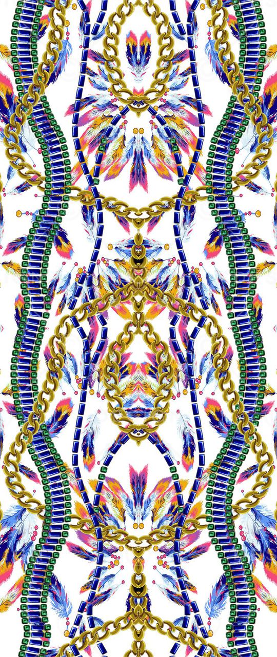 羽毛印花华亿平台图片