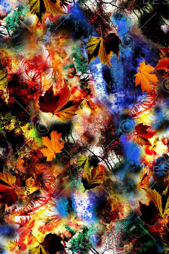 枫叶印花华亿平台图片