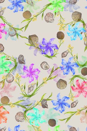 贝壳印花华亿平台图片