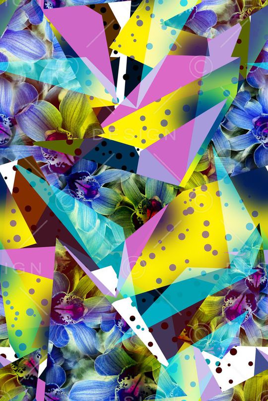 几何印花华亿平台图片