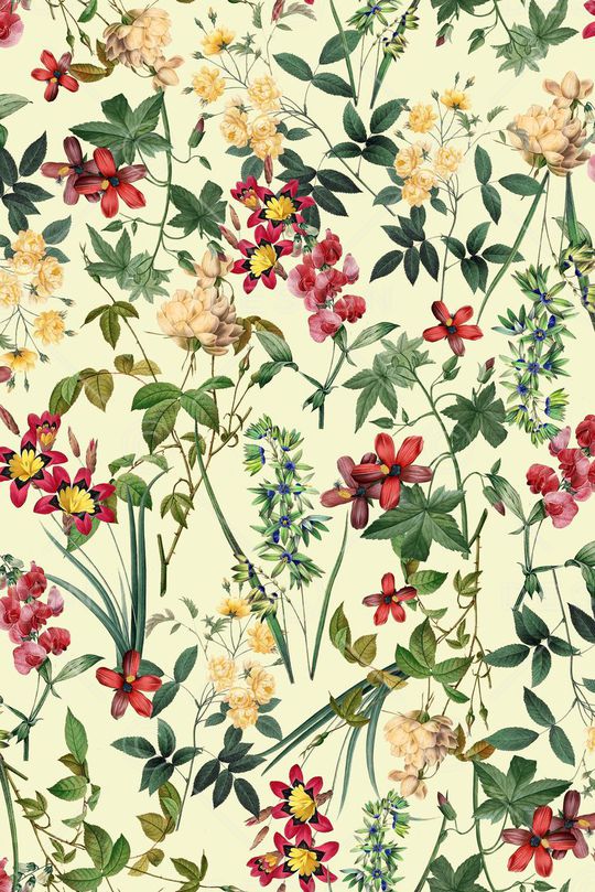 手绘 花卉 组合印花华亿平台图片