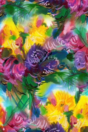 水彩抽象印花华亿平台图片