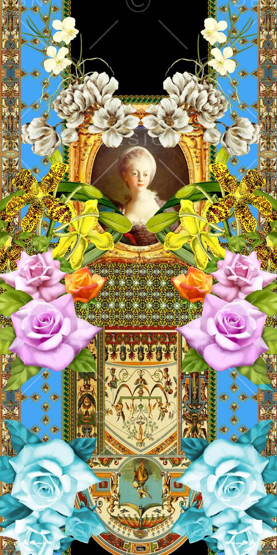 大牌高端 定位数码花印花华亿平台图片