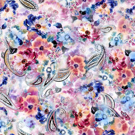 佩斯利印花华亿平台图片