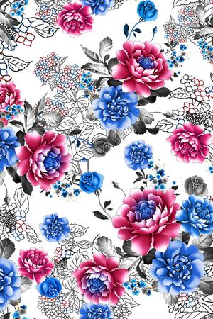 中老年印花华亿平台图片