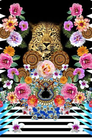 欧美包臀大牌印花华亿平台图片