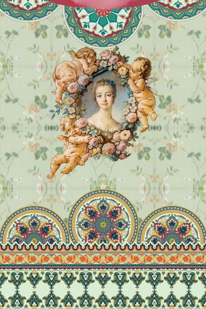 欧式宫廷风印花华亿平台图片