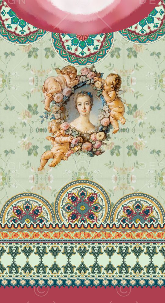 欧式宫廷风印花华亿平台图片