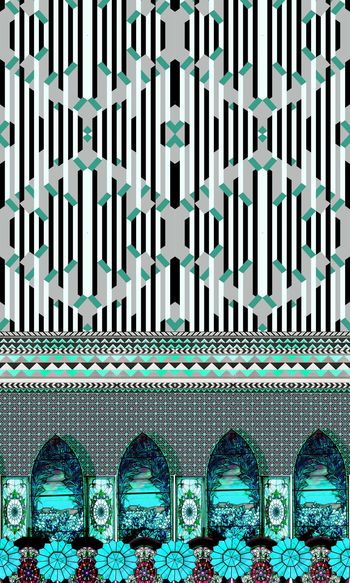 374735-彩色玻璃几何