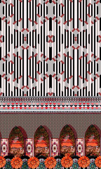 374736-彩色玻璃几何