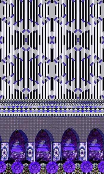 374737-彩色玻璃几何