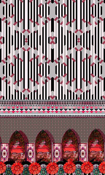 374738-彩色玻璃几何