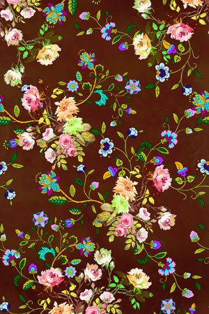 古典花纹印花华亿平台图片