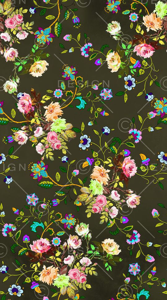 古典花纹印花华亿平台图片