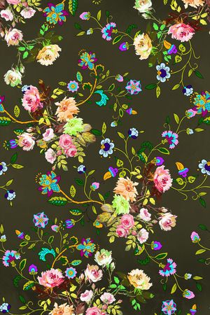 古典花纹印花华亿平台图片