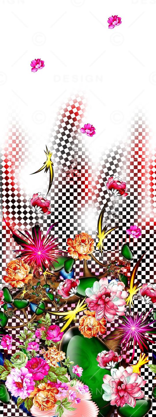 花卉印花华亿平台图片