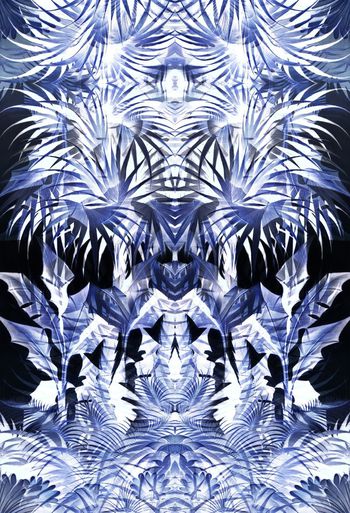 374912-WT425定位对称热带芭蕉树假日风