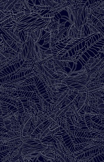 374938-WT428热带芭蕉树线描休闲印花