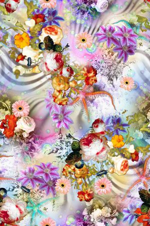 油画花印花华亿平台图片