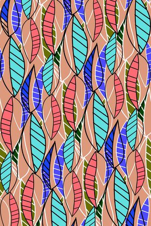 树叶拼贴印花华亿平台图片