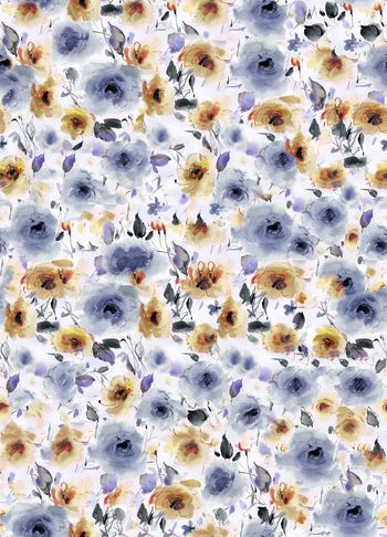 374999-HT优雅手绘水彩花卉组合