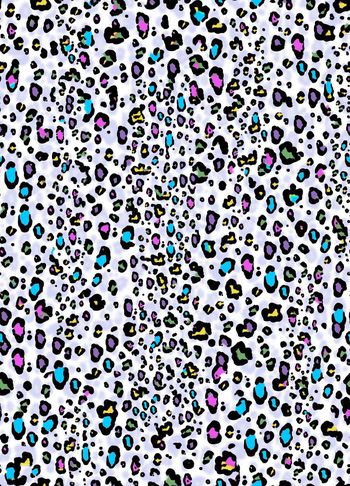 375067-优雅立体彩色大小豹纹组合