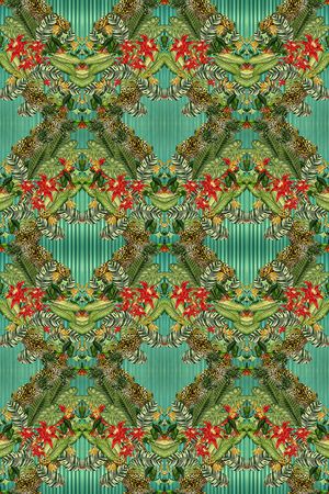 定位植物印花华亿平台图片