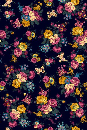 简约花卉印花华亿平台图片