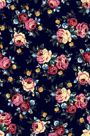 简约花卉印花华亿平台图片