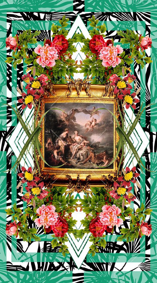 定位花印花华亿平台图片