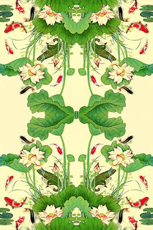 中国风印花华亿平台图片