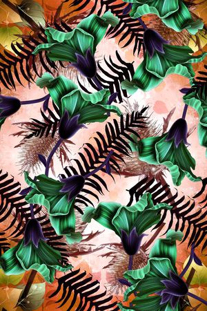 花卉印花华亿平台图片