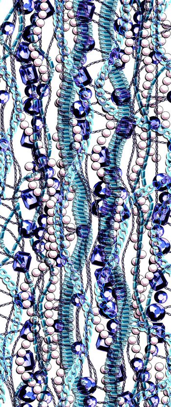 375336-珠宝链条珍珠宝石组合