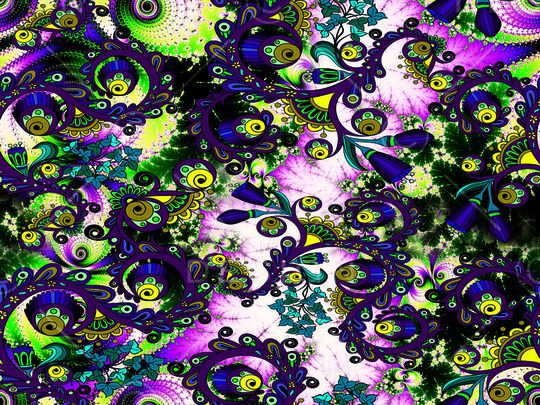 抽象印花华亿平台图片