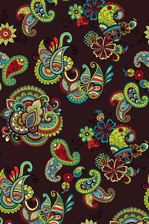 佩斯利印花华亿平台图片